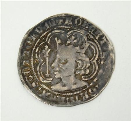 Appraisal: Robert II - groat S Edinburgh mint GF with some