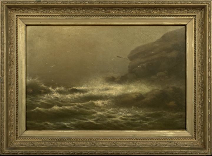 Appraisal: Attributed to George McConnell American Maine - Stormy Coastal View