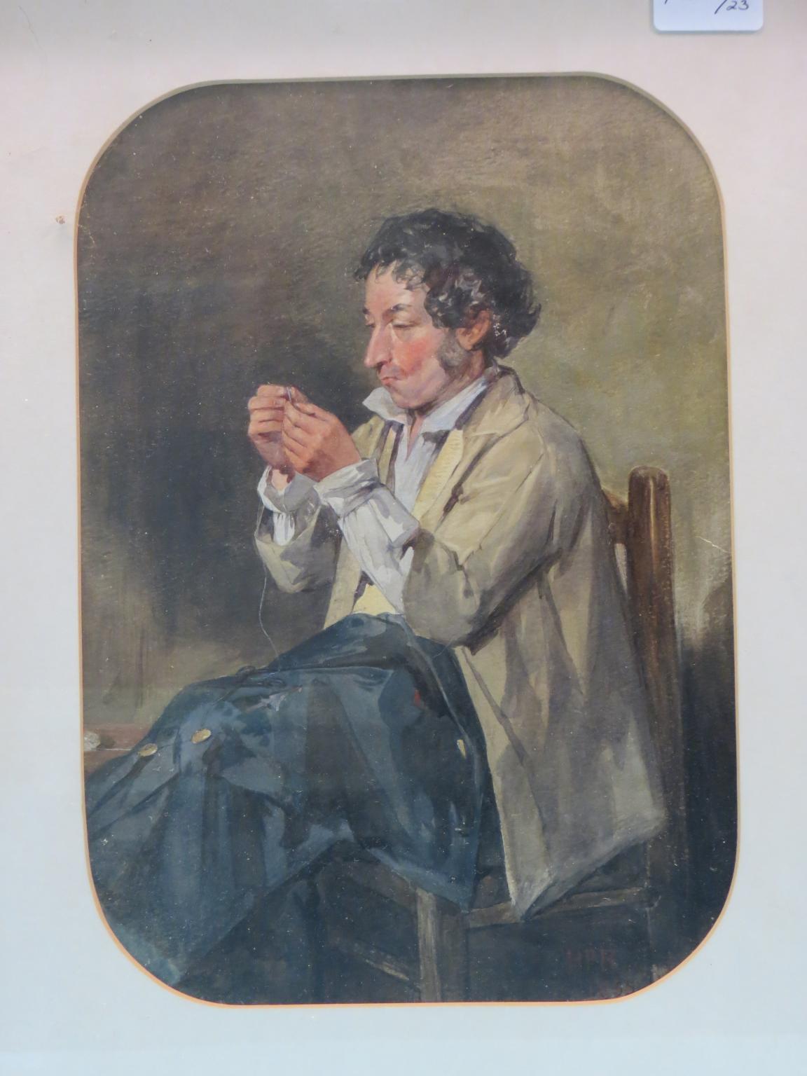 Appraisal: Henry Parsons Riviere - - watercolour portrait of a male