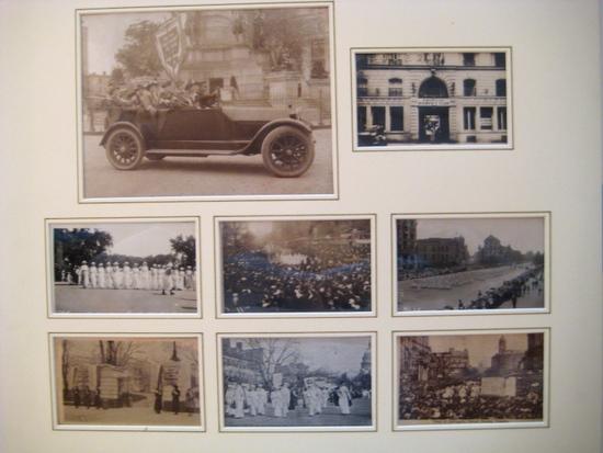 Appraisal: WOMENS -- SUFFRAGEA montage of Suffrage photographs and postcards in