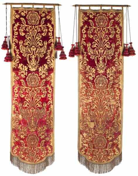 Appraisal: Pair of Continental Wall Panels th century style allover gold