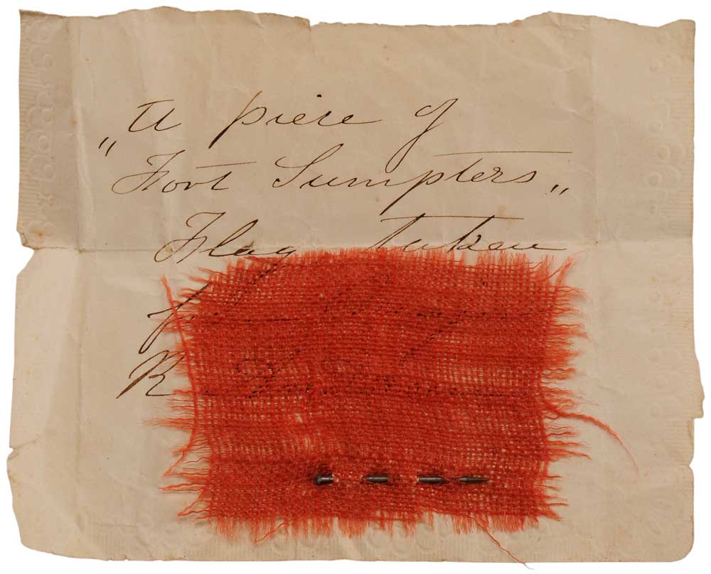 Appraisal: Textile Fragment Fort Sumter Civil War Garrison Flag American circa