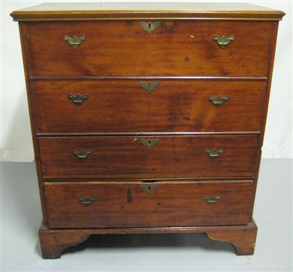 Appraisal: Pine blanket chest with drawers new england - th century