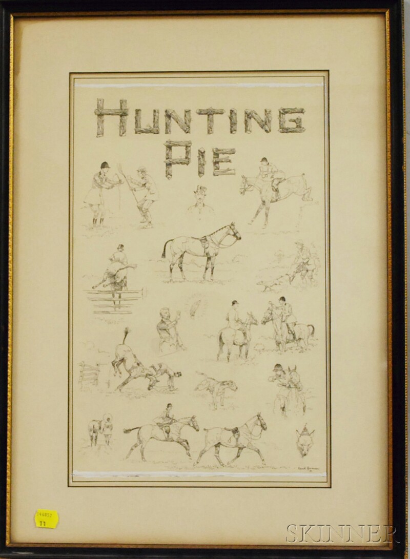 Appraisal: Paul Desmond Brown American - Hunting Pie Book Cover Illustration