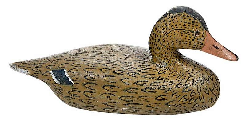 Appraisal: Louisiana Pintail Mallard Decoy th century possibly Mark whipple Bourg