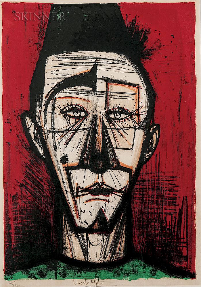 Appraisal: Bernard Buffet French - Clown blanc Bernard Buffet French -