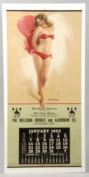 Appraisal: Rolf Armstrong Pinup Calendar from Cleveland Description Titled Miss Wellmade