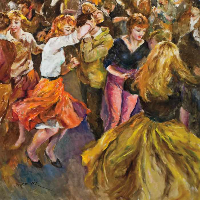 Appraisal: PAL FRIED American Hungarian - The Dance Hall oil on