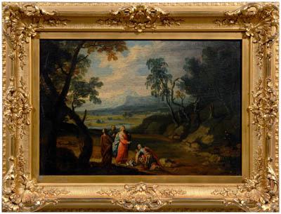 Appraisal: Old Master painting Jesus appearing to Saul Paul on the