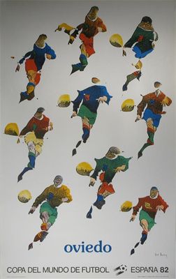 Appraisal: Oviedo - Espana ' a football world cup poster designed