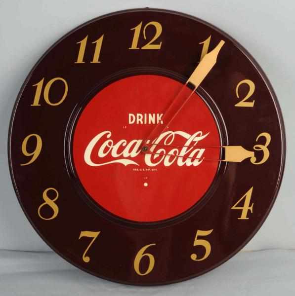 Appraisal: Coca-Cola Electric Clock Description s Very clean and bright with