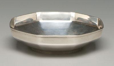 Appraisal: Tiffany octagonal sterling bowl marks for Tiffany amp Co -