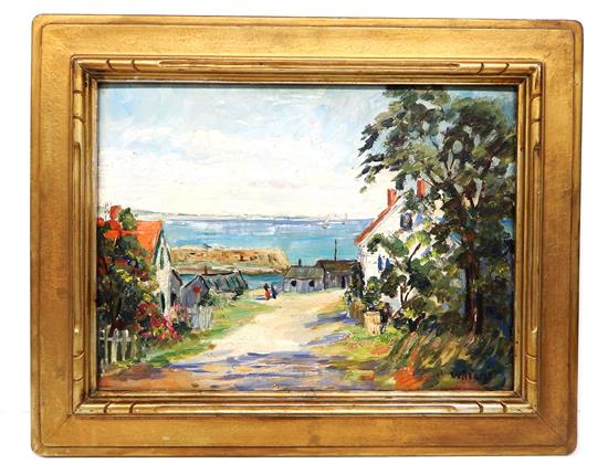 Appraisal: Daisy Thayer Wright American th C oil on board coastal