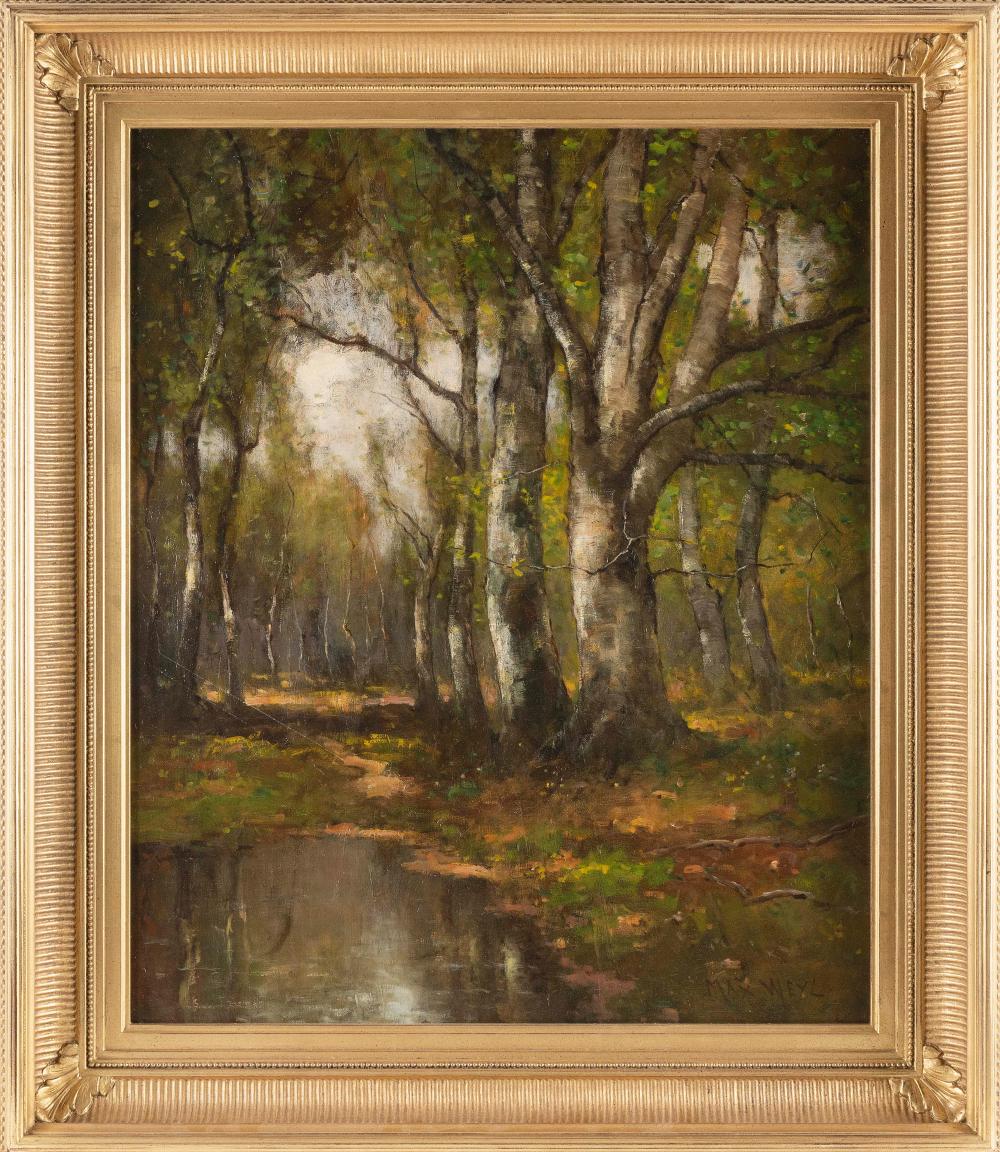 Appraisal: MAX WEYL WASHINGTON D C - BIRCHES OIL ON CANVAS