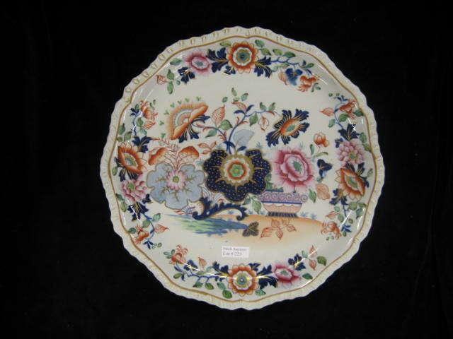 Appraisal: Masons Ironstone Cake Stand Imari floral low pedestal base diameter