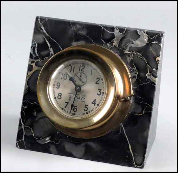 Appraisal: CHELSEA U S NAVY DESK CLOCK Mark I Boat Clock