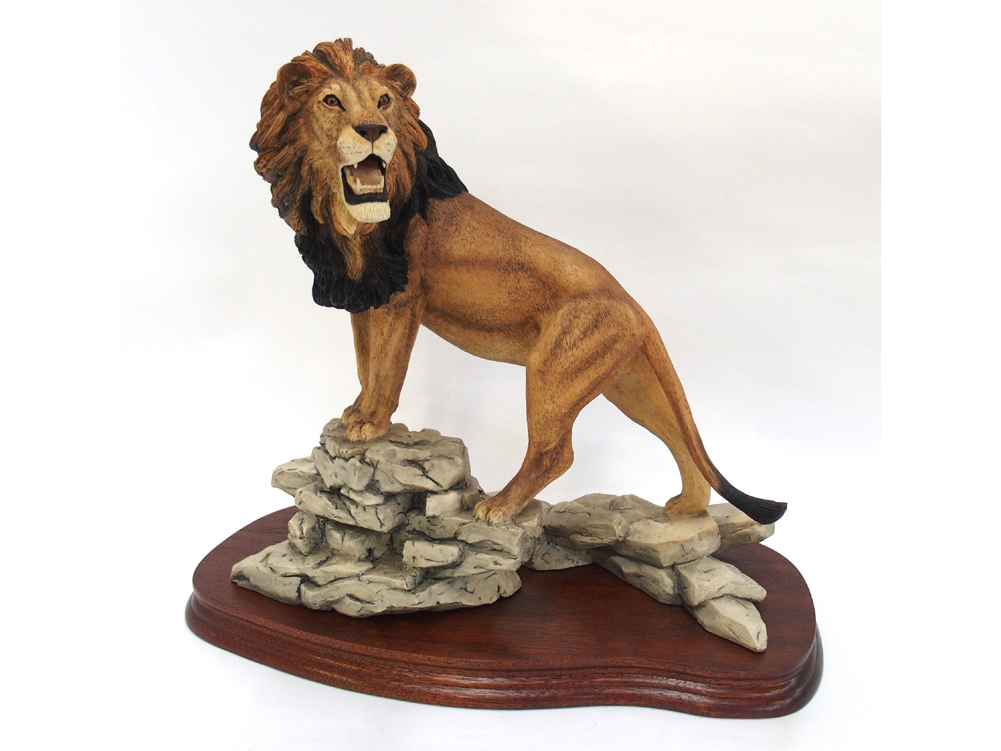 Appraisal: Border Fine Arts figure of a lion with original box