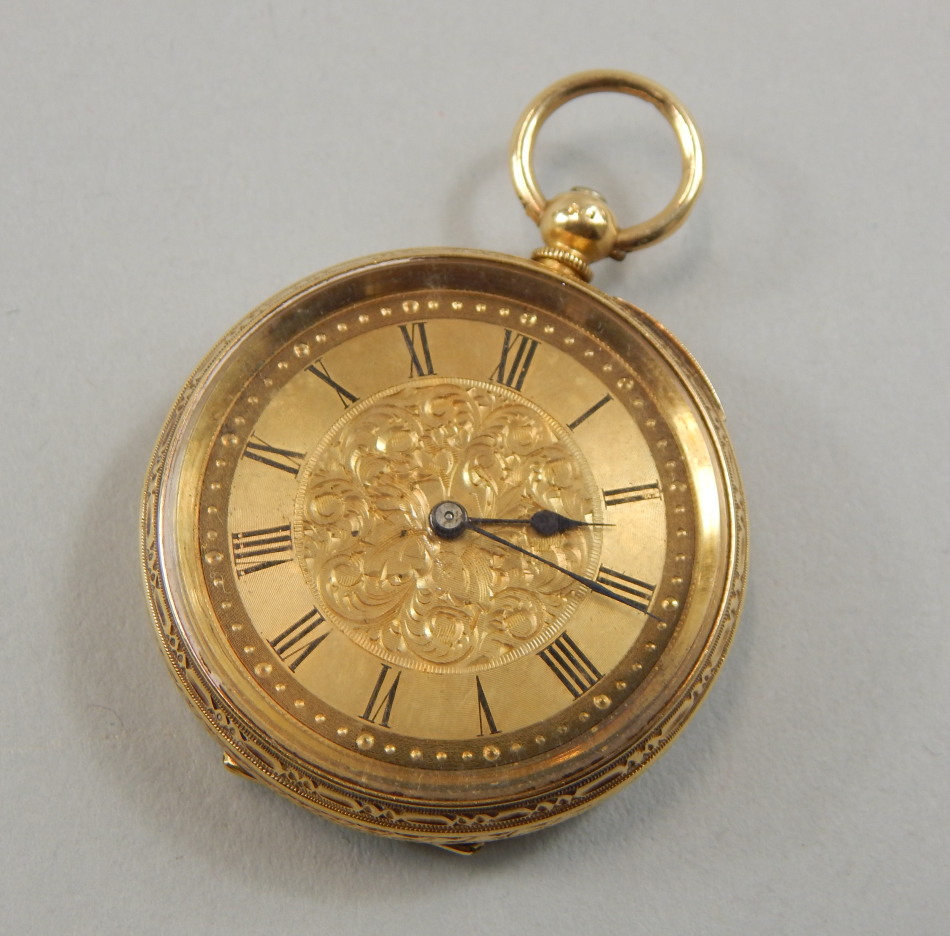 Appraisal: A J W Benson Victorian fob watch the golden coloured