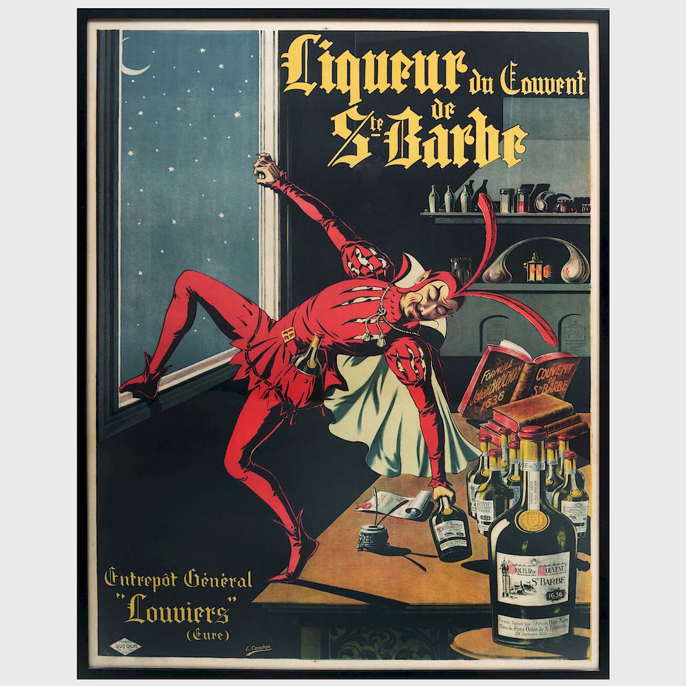 Appraisal: After L Conchin Liqueur du Couvent de St Barbe Lithographic