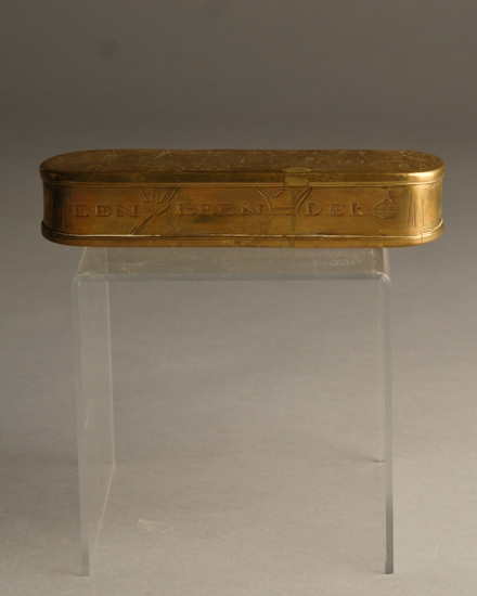 Appraisal: A th th C Continental Brass Box German or Dutch