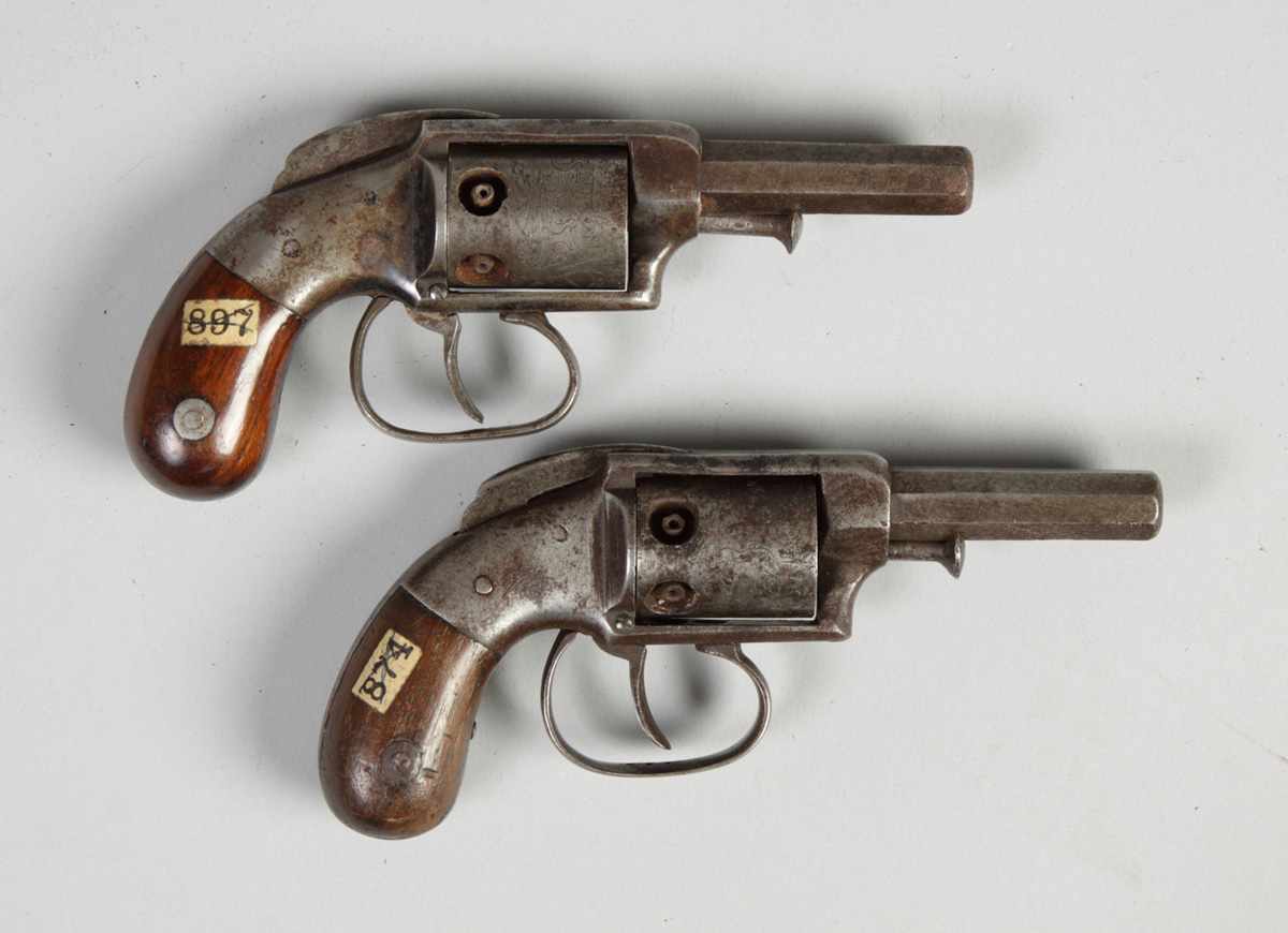 Appraisal: Allen Wheelock Pistols Lot Allen Wheelock Double Action Pocket Revolver