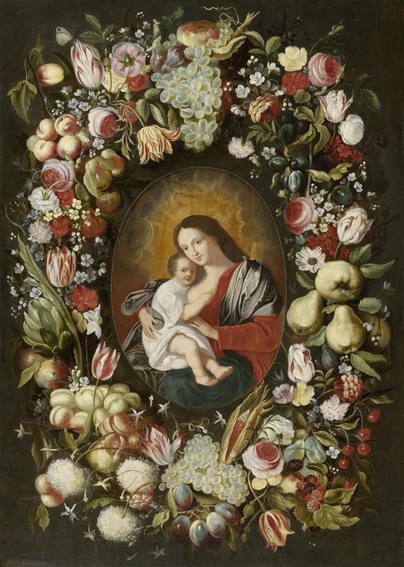 Appraisal: Attributed to MARLIER PHILIPS DE circa - Antwerp Wreath of