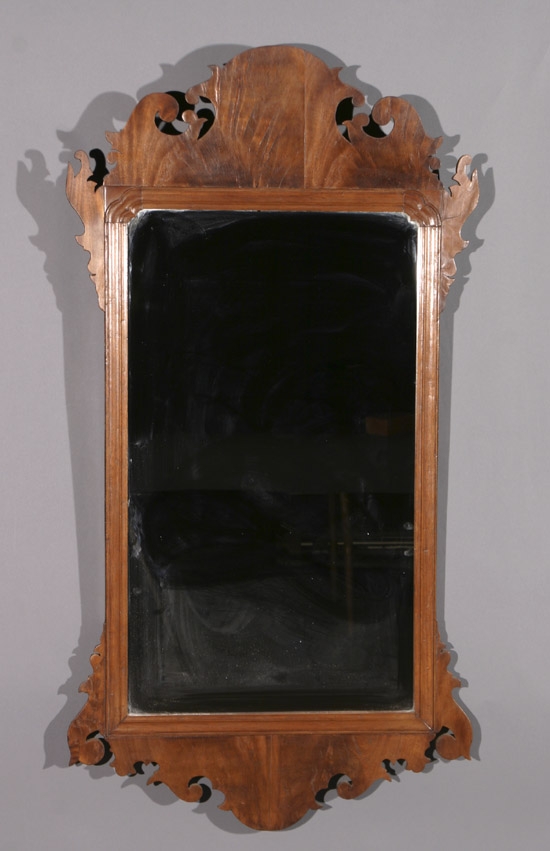 Appraisal: George III Style Mahogany Mirror Circa Some repairs to veneer