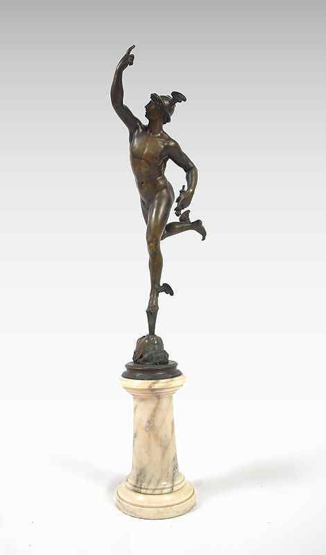 Appraisal: LATE TH EARLY TH CENTURY BRONZE OF MERCURY AFTER GIAMBOLOGNA