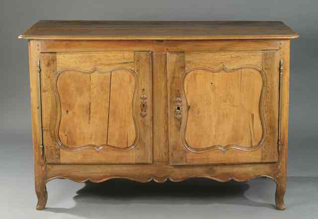 Appraisal: PROVINCIAL WALNUT SIDE CABINET French Louis XV period th century