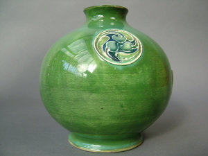 Appraisal: A Moorcroft 'Flamminian' pottery vase circa - produced for Liberty