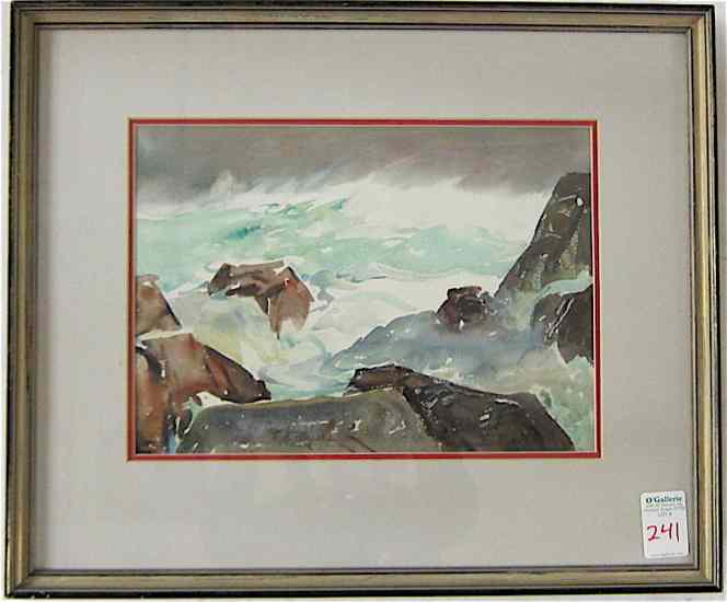 Appraisal: FRANK HARMON MYERS WATERCOLOR ON PAPER Ohio California - titled