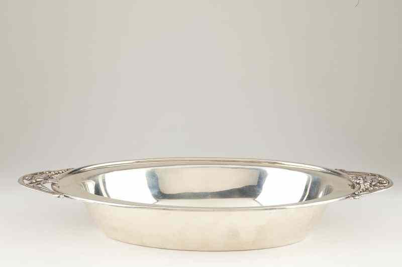 Appraisal: La Paglia style Sterling Silver Entree Dishby National Silver Co