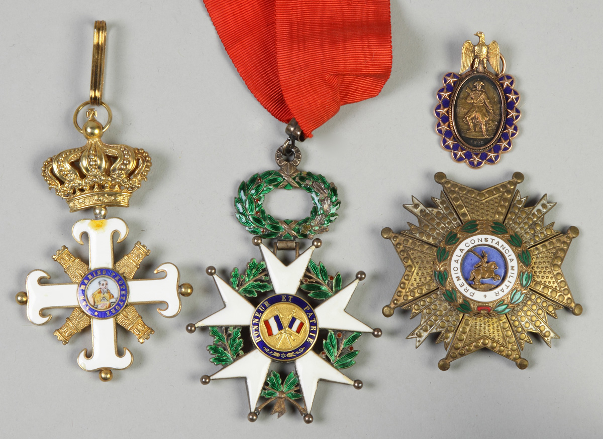 Appraisal: Group of Various Continental Military Medals tog w sons of