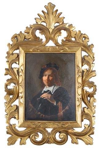 Appraisal: MANNER OF FRANS HALS - Portrait of an artist oils