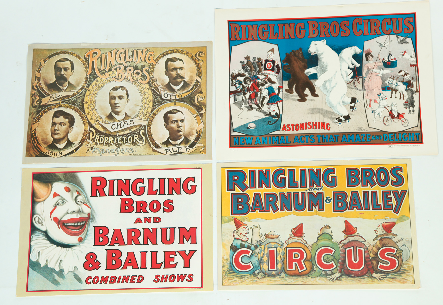 Appraisal: GROUP OF THIRTY-SEVEN CIRCUS POSTERS American Group of posters including