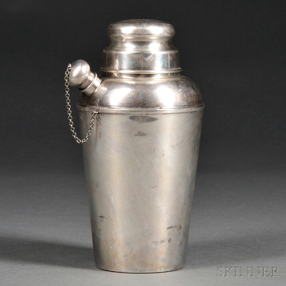 Appraisal: Reed and Barton Sterling Silver Cocktail Shaker Taunton Massachusetts th