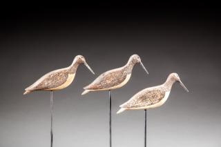 Appraisal: Three Lumberyard Flattie Yellowlegs by Gilbert E Wallace Three Lumberyard