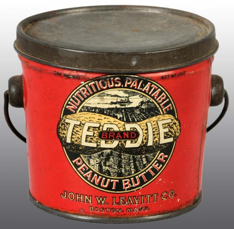 Appraisal: Teddie Brand Peanut Butter Pail Description Manufactured by the John