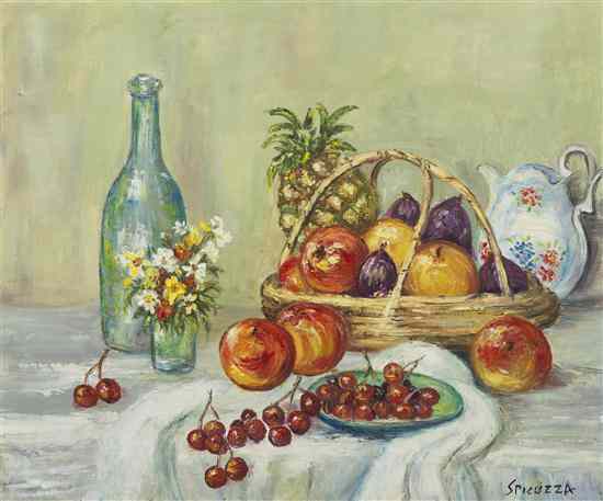 Appraisal: Francesco J Spicuzza American - Still Life with Pineapple and