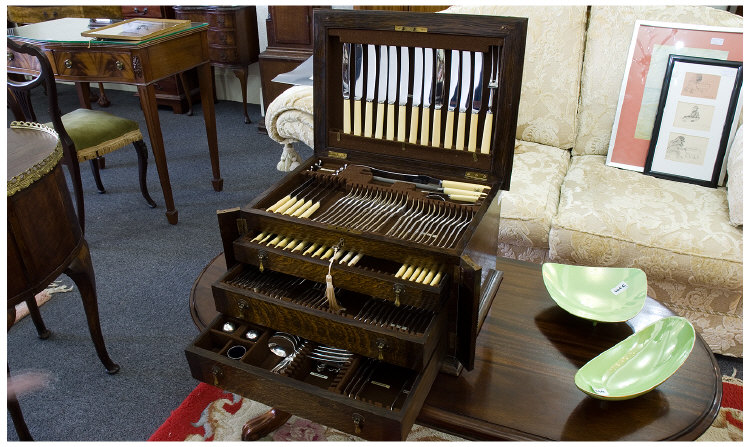 Appraisal: Canteen of Stainless Steel Cutlery by T Glossop and Sons