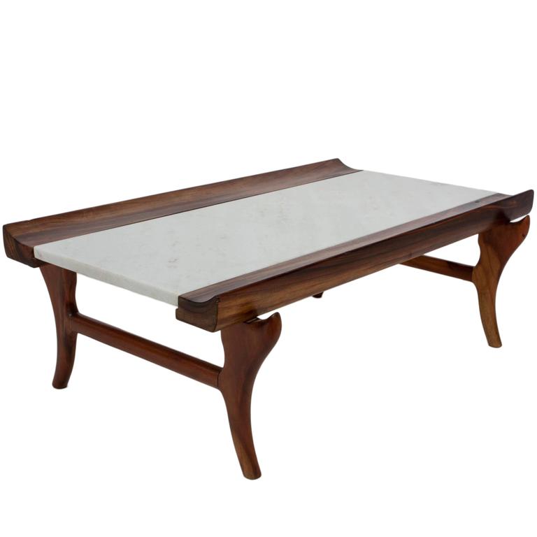 Appraisal: GIUSEPPE SCAPINELLI JACARANDA COFFEE TABLE Brazilian Mid-Century Modern coffee table