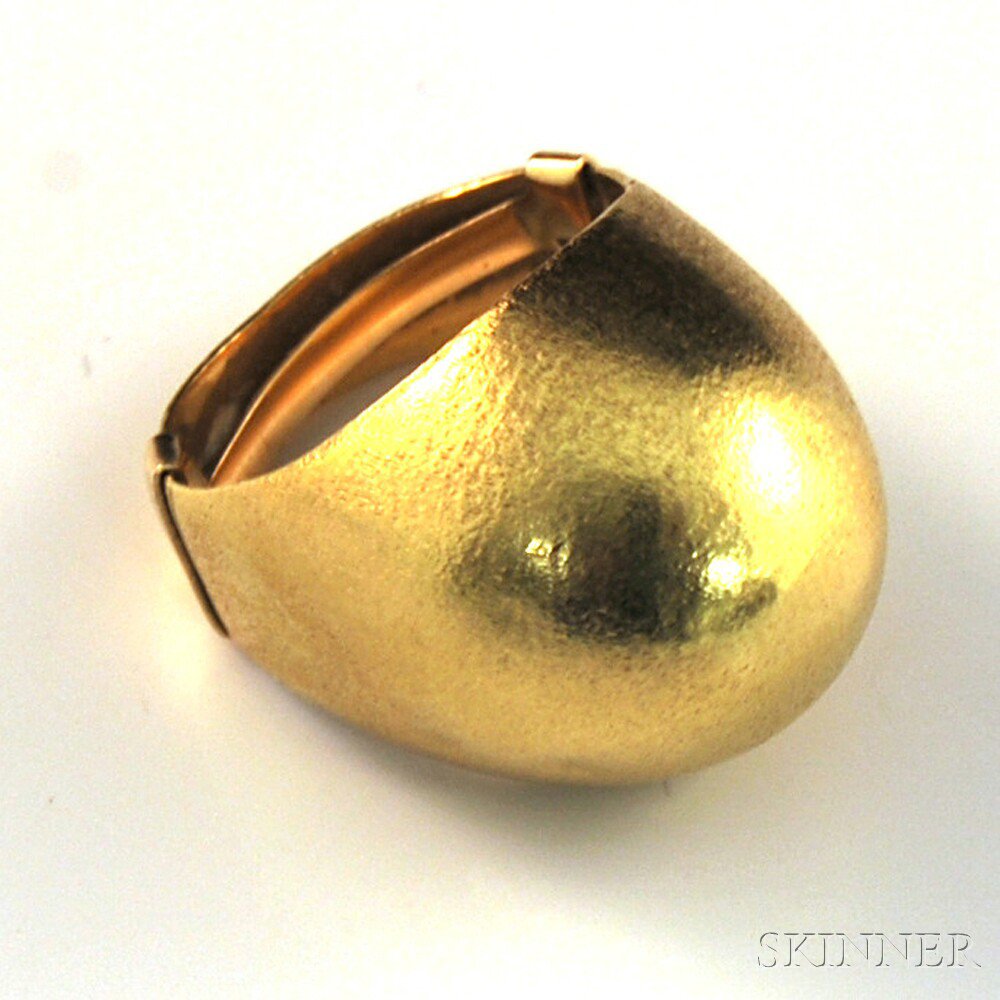 Appraisal: kt Gold Dome Ring size total dwt Estimate - The