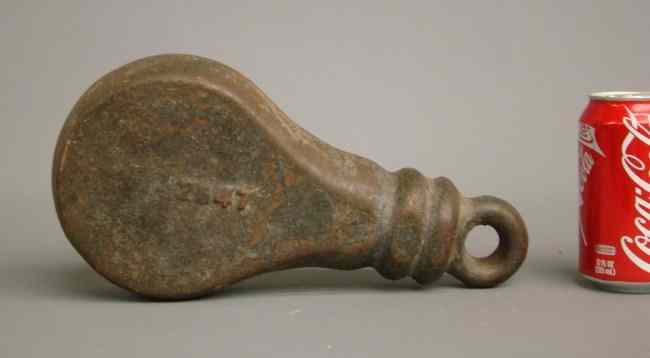 Appraisal: Early cast iron weight '' Ht