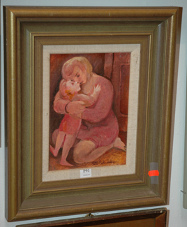 Appraisal: BILL COLEMAN MOTHER AND CHILD OIL ON BOARD