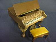 Appraisal: SONIA MESSER QUEEN ANNE GRAND PIANO AND BENCH SONIA MESSER