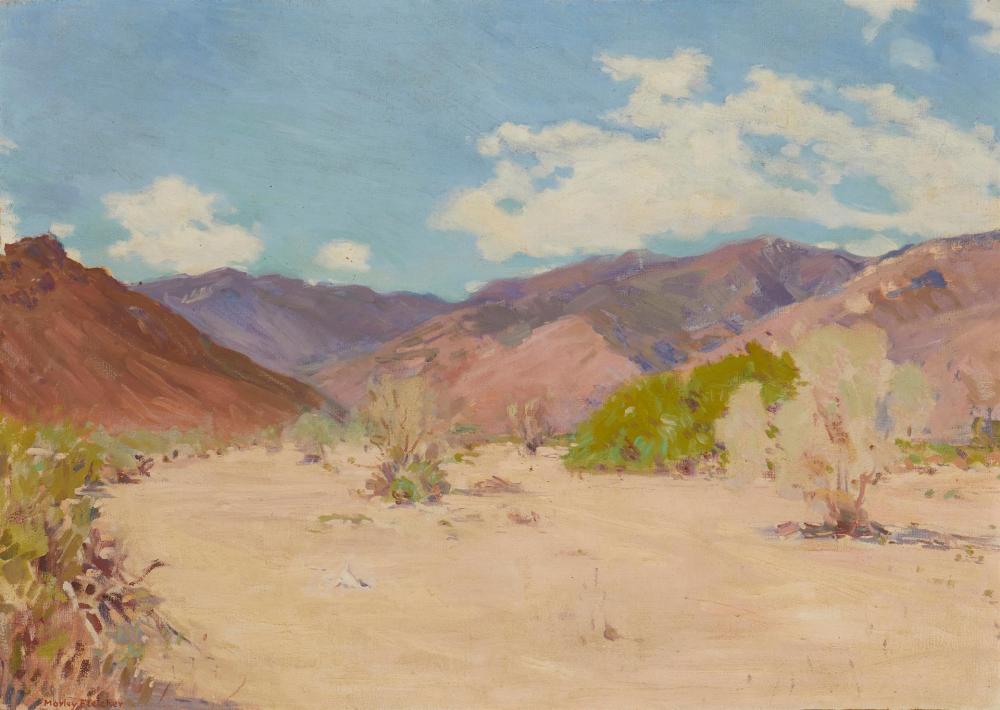 Appraisal: Frank Morley Fletcher - San Jacinto Foothills Oil on canvas