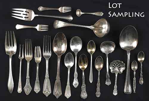 Appraisal: Collection of sterling silver flatware ozt