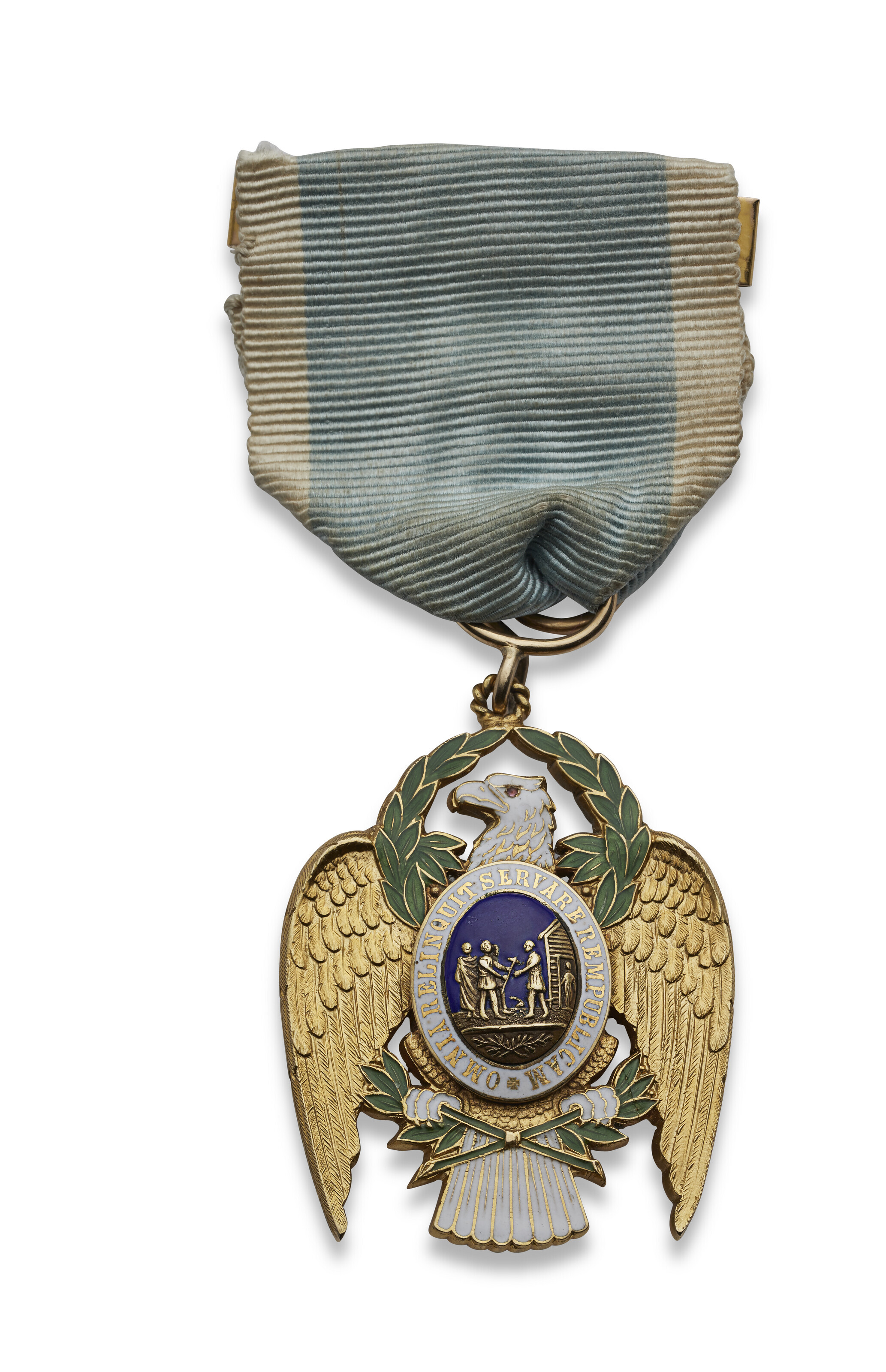 Appraisal: THE ORDER OF THE CINCINNATI AN AMERICAN ENAMELED GOLD EAGLE