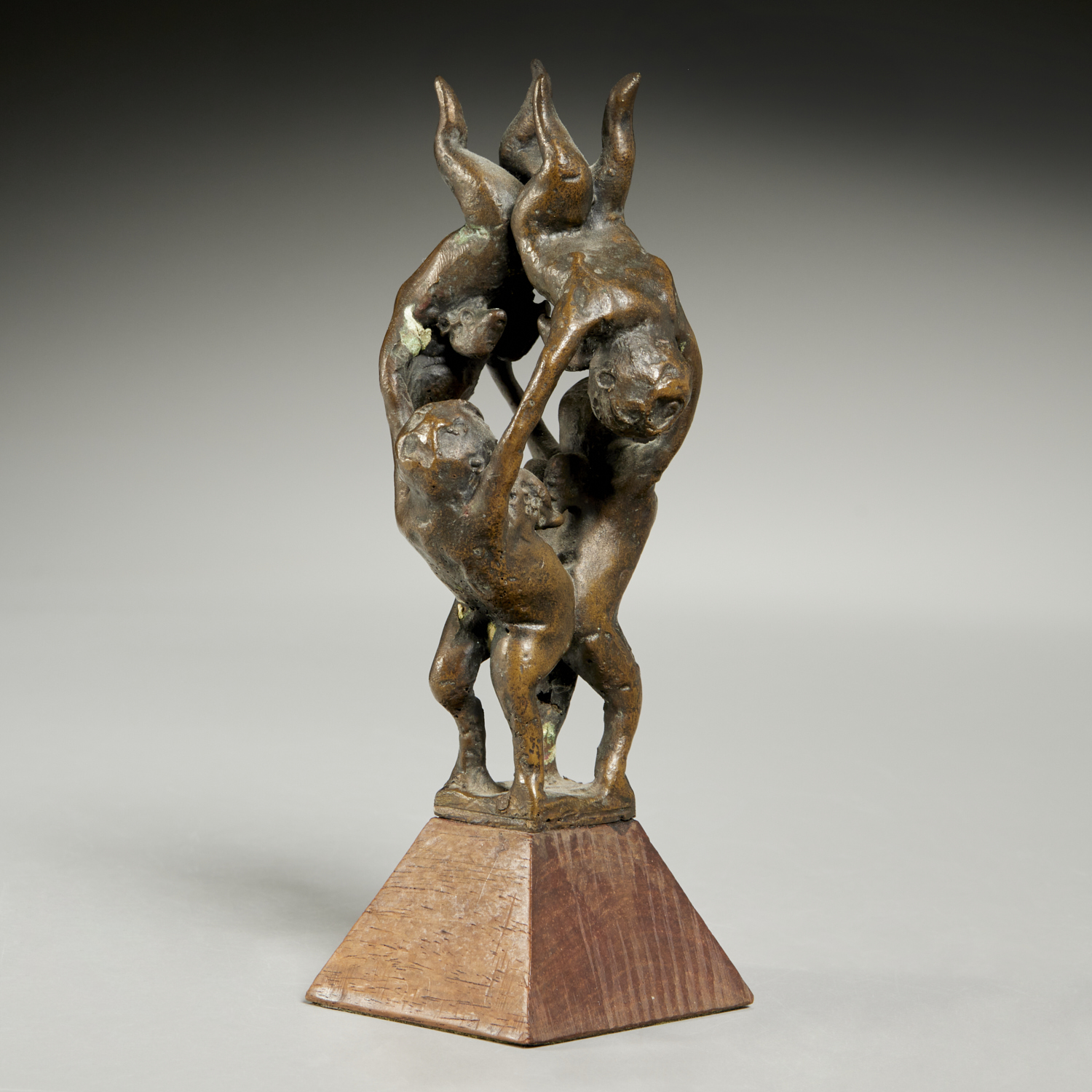 Appraisal: DIMITRI HADZI ATTRIB SMALL BRONZE SCULPTURE Attributed to Dimitri Hadzi