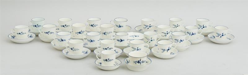 Appraisal: ASSEMBLED GROUP OF TWENTY-FOUR CHANTILLY PORCELAIN COFFEE CUPS AND TWENTY-SIX